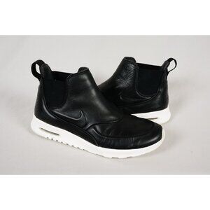 Nike Air Max Thea Mid Black Sail Woman's US 9.5 Leather Sneaker Boot 859550-001
